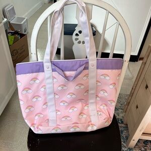 Stoney Clover Lane x Target Pink and Purple Rainbow Beach Tote